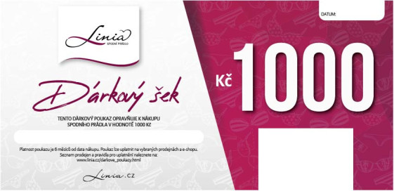 detail Dárkový poukaz 1000,- POŠTOU